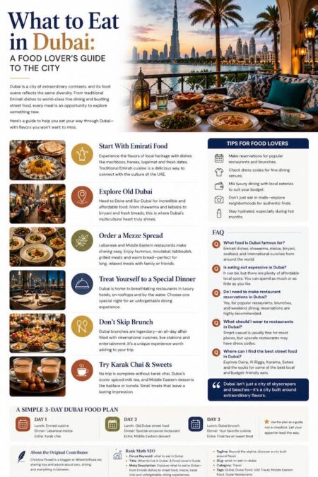 What to Eat in Dubai: A Food Lover’s Guide