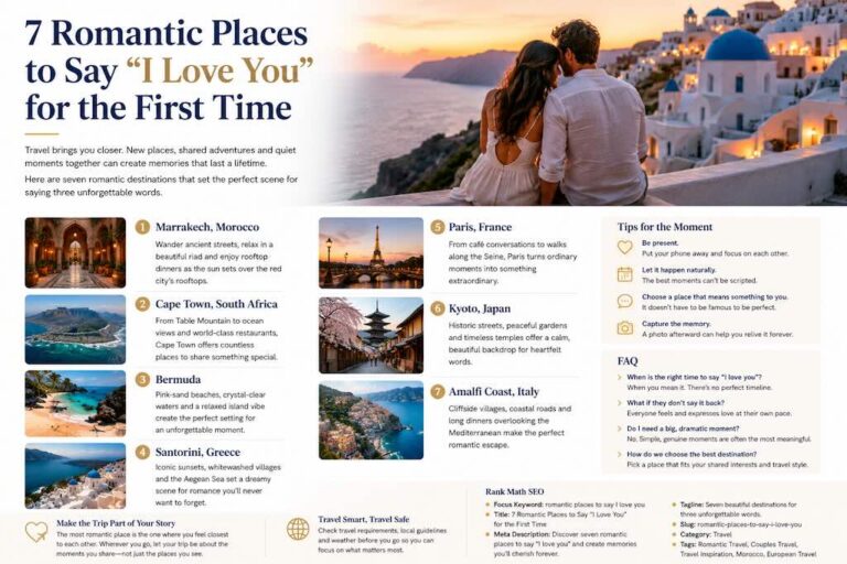 7 Romantic Places to Say “I Love You” for the First Time