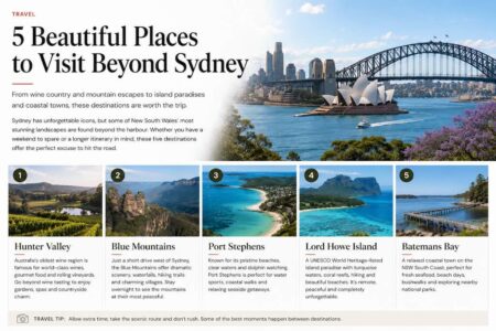 5 Beautiful Places to Visit Beyond Sydney