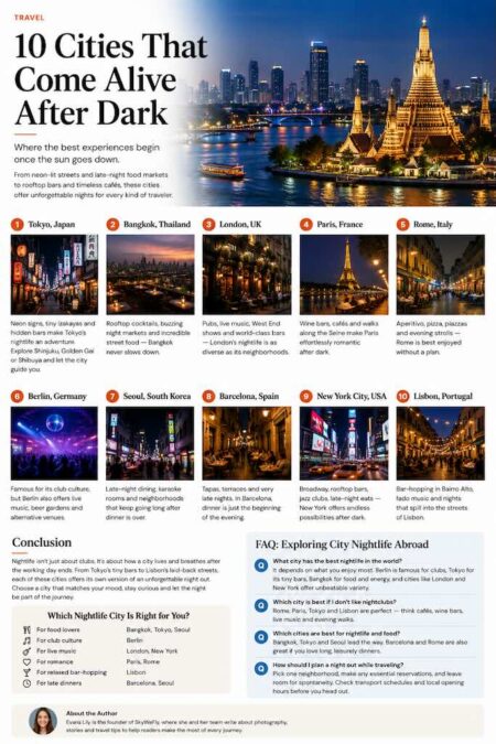 10 Best Cities for Nightlife Around the World