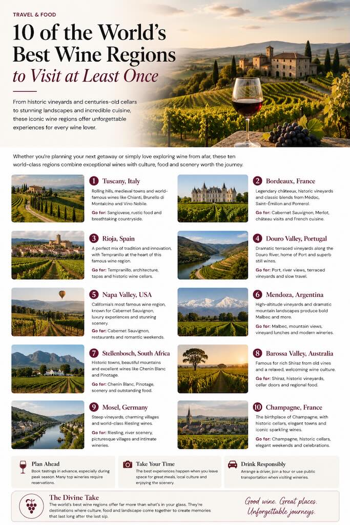 10 Best Wine Regions in the World to Visit