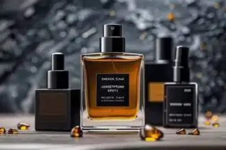 Elegant perfume bottles for men and women, luxury scents, designer perfume in sleek packaging.