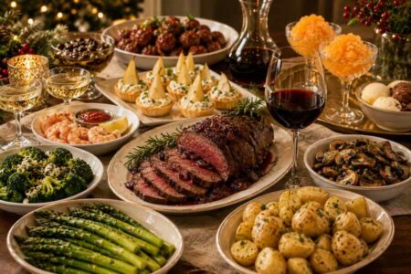 Holiday Dinner Menu: Chateaubriand, Sides & Dessert