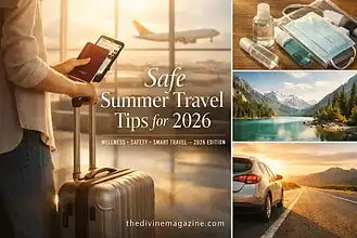 Travel essentials for summer 2026 including safety gear and travel documents.
