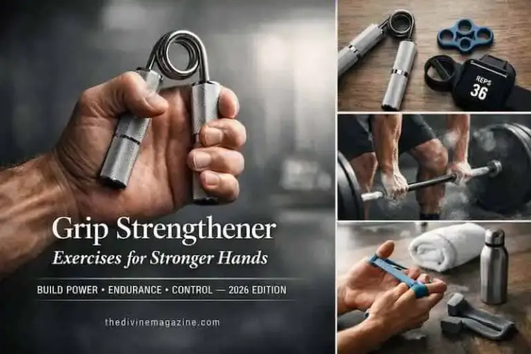 Hand gripping exercise with a grip strengthener for stronger hands and improved grip strength.