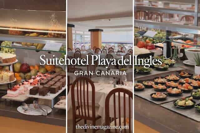 Buffet setup at Suitehotel Playa del Inglés, adults-only resort in Gran Canaria.