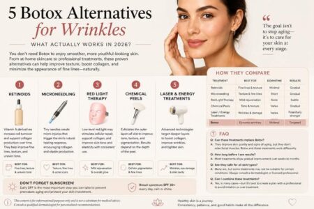 5 Botox Alternatives for Wrinkles: What Works in 2026?