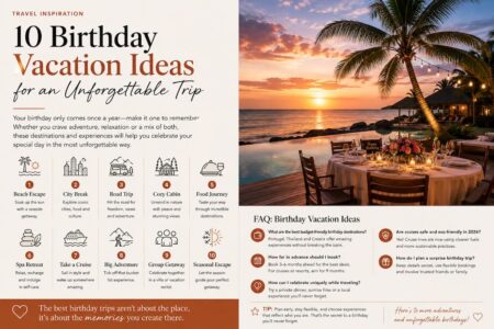 10 Birthday Vacation Ideas for an Unforgettable Trip