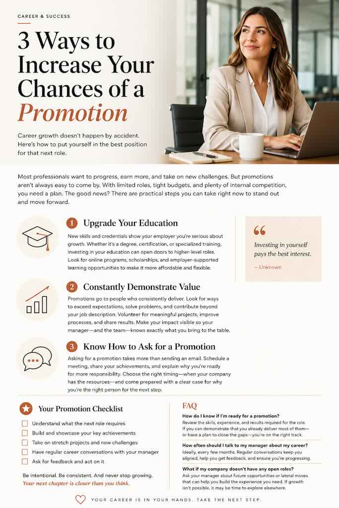How to Increase Your Chances of Getting Promoted at Work