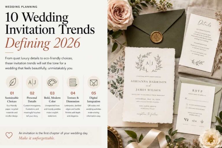 10 Wedding Invitation Trends Defining 2026