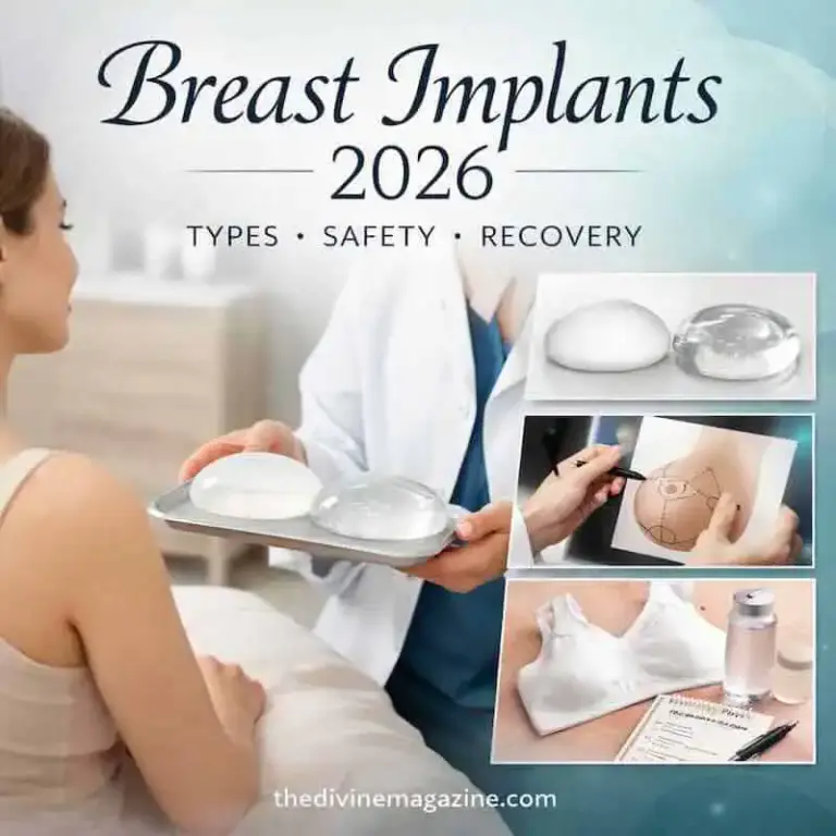 Woman consulting with doctor about breast implants and surgery options.