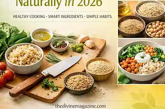 Healthy cooking for weight loss in 2026 with nutritious ingredients and simple habits.