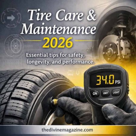 Digital tire pressure gauge measuring tire pressure for safety and longevity.