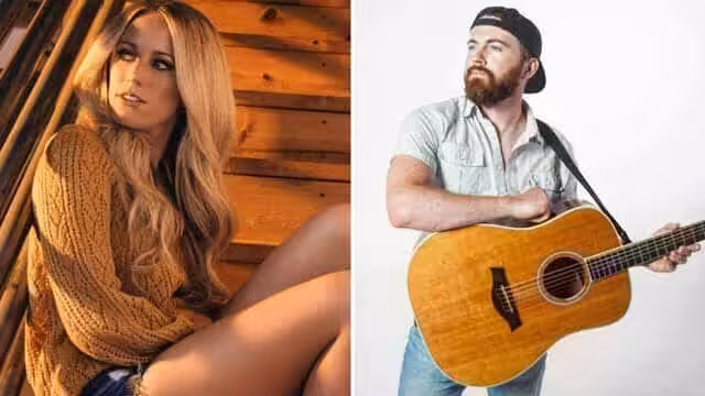 kelsey lamb and taylor goyette perform at tabor holiday festival