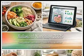 Healthy eating with colorful vegetables and fruits for balanced nutrition.