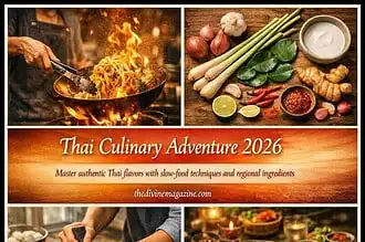 Authentic Thai flavors with regional ingredients and slow-food techniques.