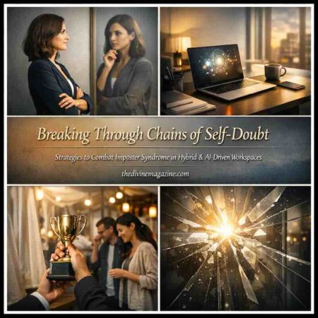 Breaking Through Chains of Self-Doubt: Strategies to Combat Imposter Syndrome Women discussing self-doubt and imposter syndrome solutions in a professional setting.