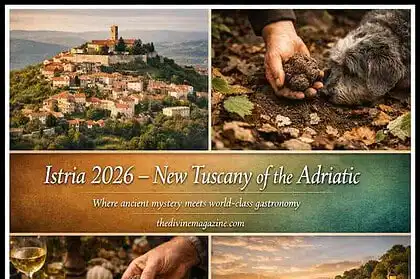 Beautiful hilltop village in Istria with historic architecture and scenic views.