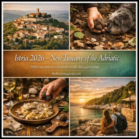 Beautiful hilltop village in Istria with historic architecture and scenic views.