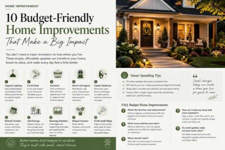 10 Budget-Friendly Home Improvements That Look Expensive