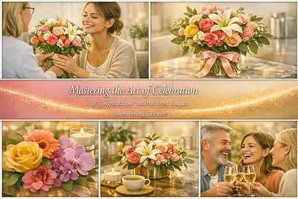 Beautiful flower bouquet for celebrations, perfect for congratulating loved ones.