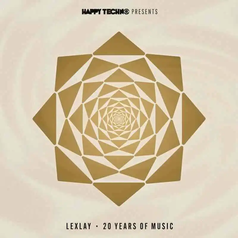 Geometric golden spiral artwork for Lexlay's 20th anniversary music cover.