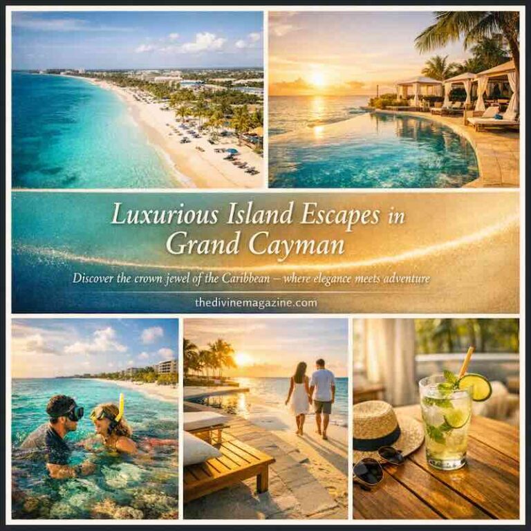 Luxurious Island Escapes in Grand Cayman Awaits You Beautiful Grand Cayman beach with turquoise waters and white sands.