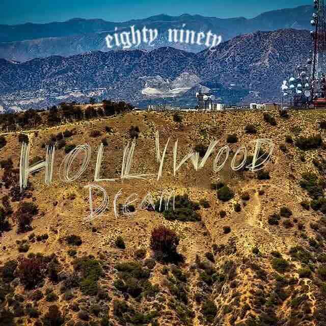 Iconic Hollywood sign on the hills of Los Angeles, symbolizing dreams and entertainment industry.