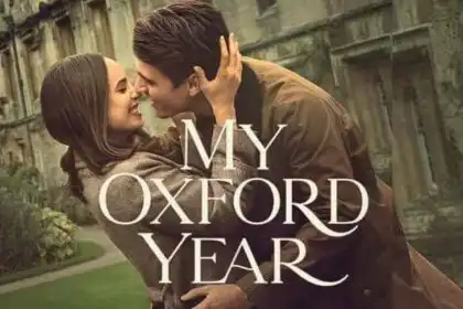 Romantic couple embracing outdoors, love story, Oxford setting, LGBT romance, heartfelt connection.