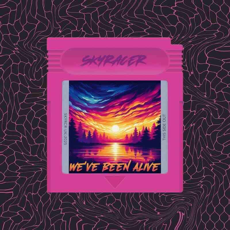 Vibrant sunset digital artwork with arcade-inspired design, evoking nostalgia and artistic expression.