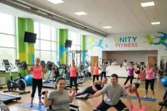 Accessible gym encouraging inclusion and fitness for all.