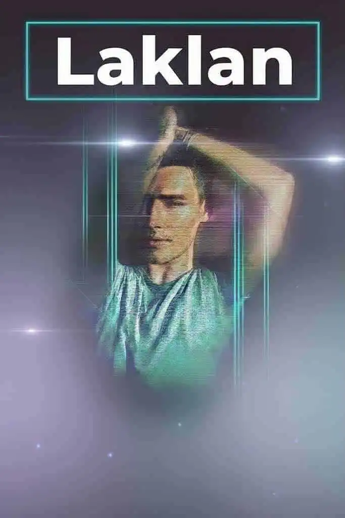 Stylish LGBTQ+ magazine cover featuring Laklan with modern design and vibrant colors for diverse readers.