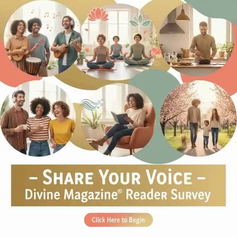 Diverse community engaging in wellness, reading, and outdoor activities for positive lifestyle, health, and connection.