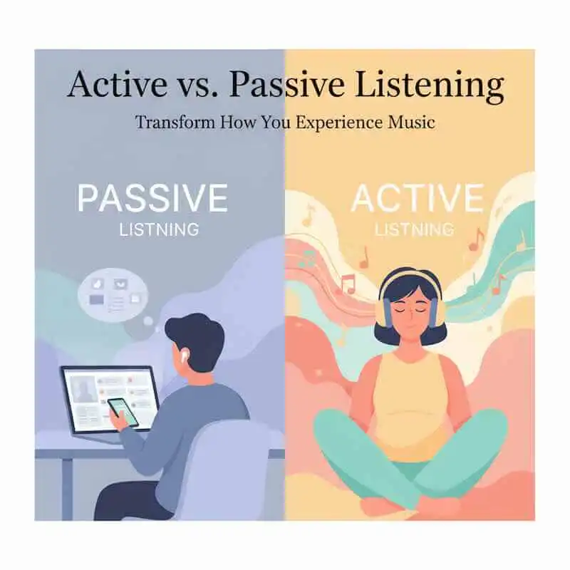 Effective passive music listening techniques for relaxation and mood enhancement.