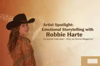 Emotion-driven storytelling, interview with Robbie Harte on Divine Magazine, unique artist feature.