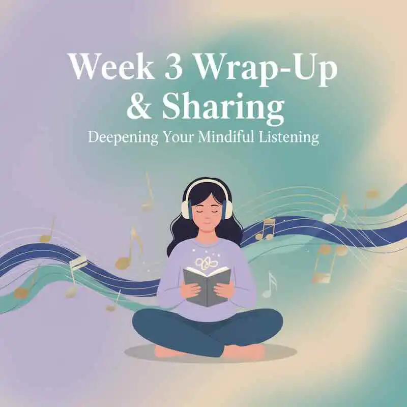 Peaceful woman listening to music with headphones, meditating and reflecting.