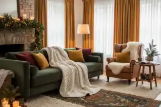 winter styling layered looks for a cozy home