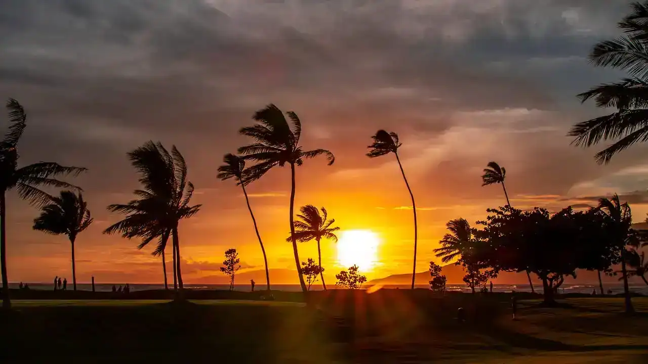 maui, hawaii, beach, landscape, nature, island, tropical, ocean, sunset, sky, sand, water, vacation, travel, blue sky, summer, colorful, sea, blue, paradise, hawaiian, brown island