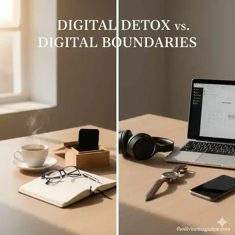 digital detox vs. digital boundaries