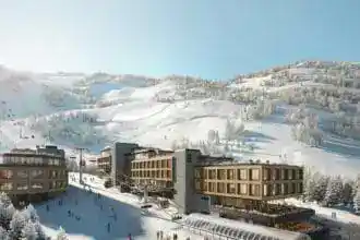 resort aerial winter