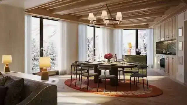 mountain homes kitchen and dining