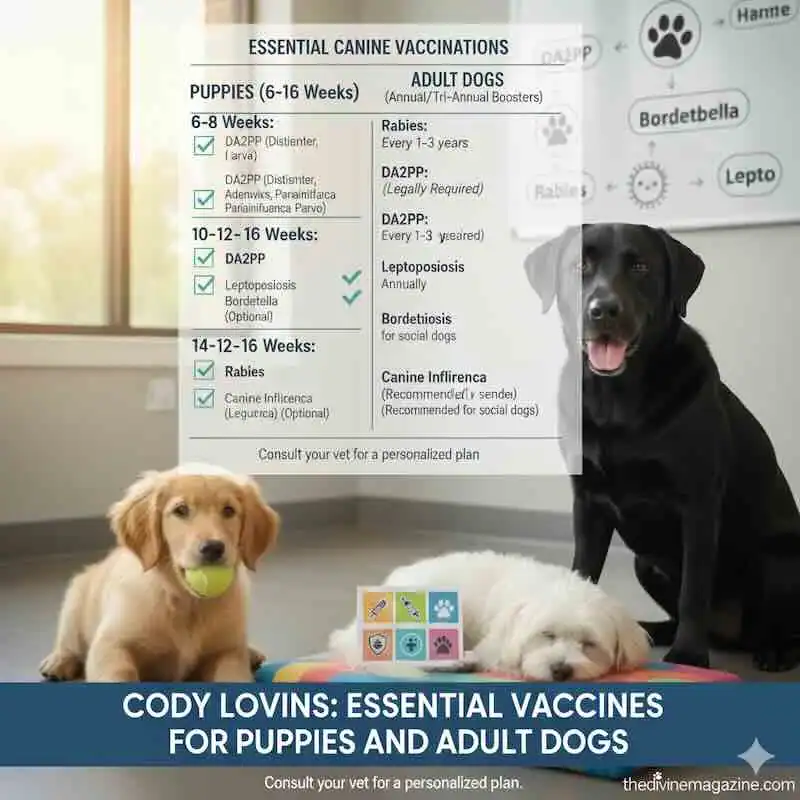 cody lovins essential vaccine guide for puppies & adult dogs