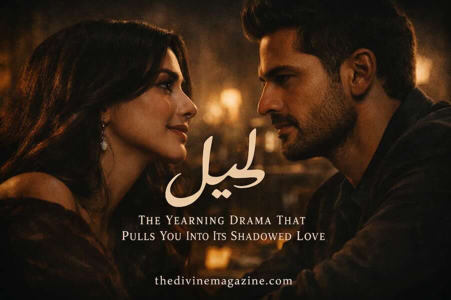 Layl Arabic drama — Ward and Najm in a shadowed, romantic scene