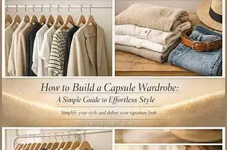 Effortless style tips for creating a versatile capsule wardrobe with neutral clothing pieces.
