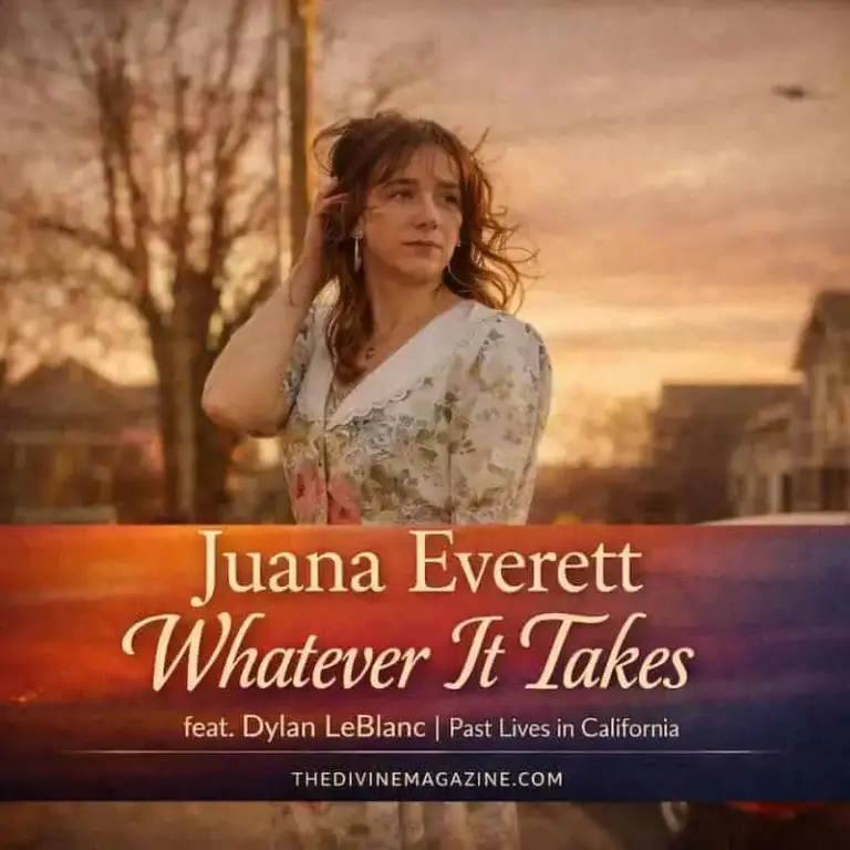 Juana Everett Interview: New Single “Whatever It Takes” & Upcoming Album Juana Everett portrait for "Whatever It Takes" single by Divine Magazine.
