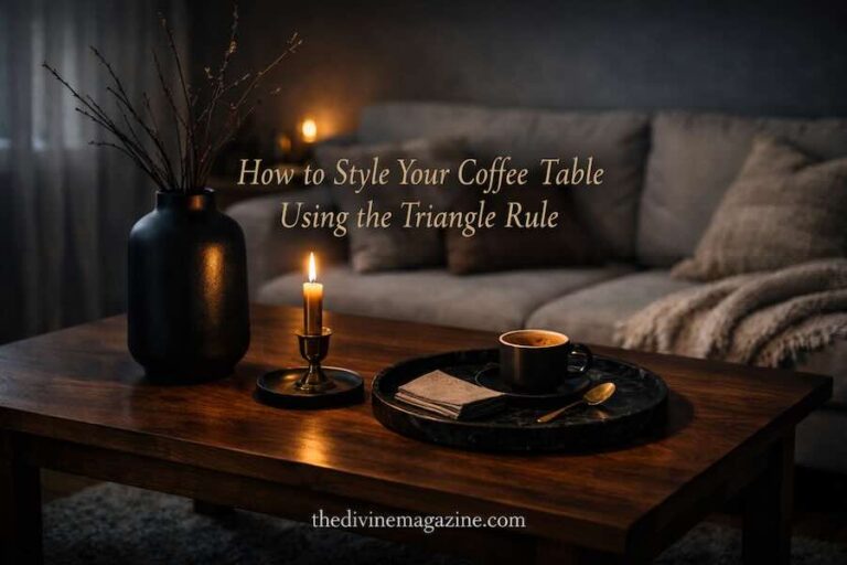 Scandinavian Triangle Rule for Coffee Table Styling